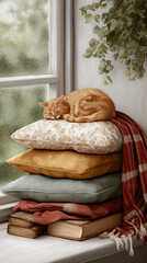 Cozy Cottage Interior, Warm Home Decor and Slow Living Lifestyle