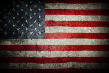 Grunge American flag