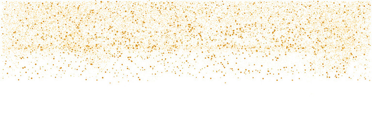 Aesthetic Magical Gold Confetti with Shining Dust Lights, Glowing Sparkles and Soft Luxury Glitter Particles, Elegant Golden Flare Border Abstract Background
