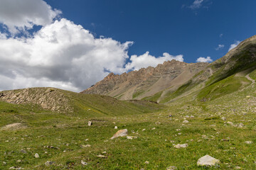 Fototapeta premium Mountain view in the Massif des Cerces, Hautes Alpes, France