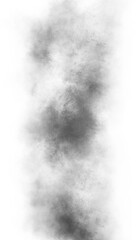 Fototapeta premium Dynamic black fine smoke illustration Black Smog Black fog smoke Grey smoke puff, white background and studio with no people with fog in the air. Transparency only in vector PNG format. Realistic