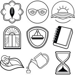 Clean mirror reflecting light icon