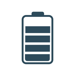Full Battery Icon – Charged Power Energy Symbol