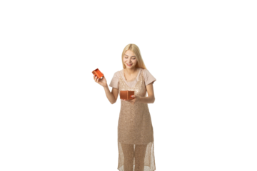 Girl Opening Gift Box