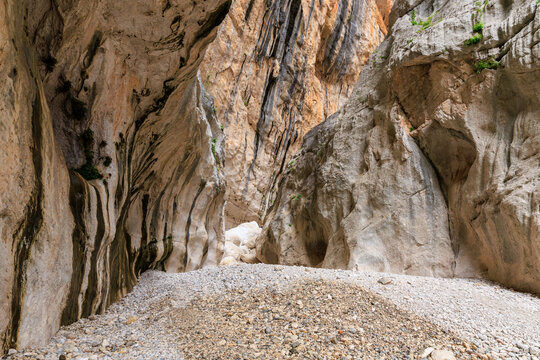 Ausflugsziel Gola Gorropu Schlucht im Supramonte Gebirge auf der Insel Sardinien