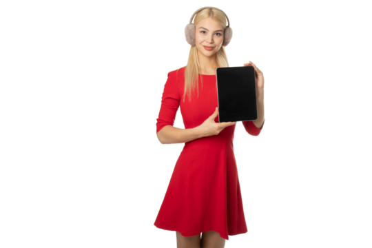 Girl Holding Tablet