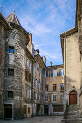 Ville ancienne et centre-ville de Chambéry en Savoie