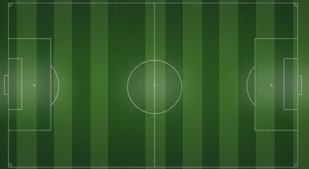 Green football soccer pitch with white line markings