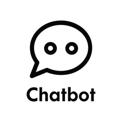 Chatbot Minimal Vector Icon Speech Bubble Typing Dots
