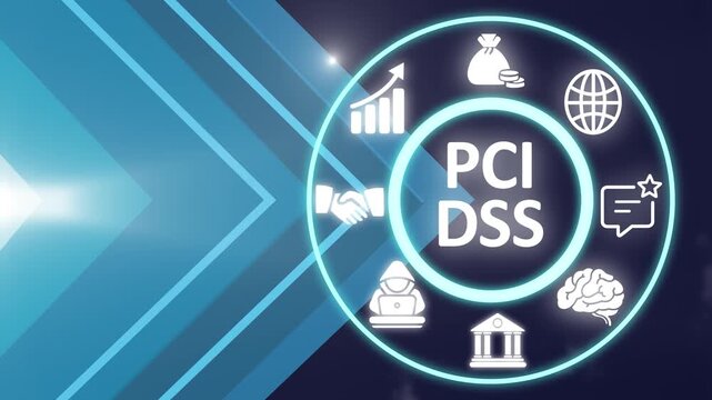 PCI DSS Payment Card Industry Data Security Standard concept, set of security standards and regulations designed to ensure the secure handling of credit card and payment card data by organizations. 4K