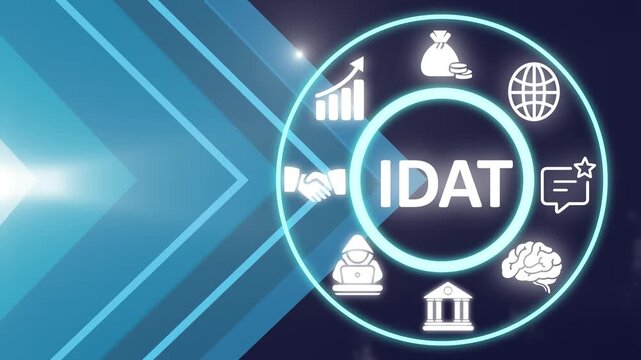 ITAD acronym. A process for securely disposing of IT equipment while maximizing reuse and recycling to minimize environmental impact. Business concept background, motion graphics. 4K