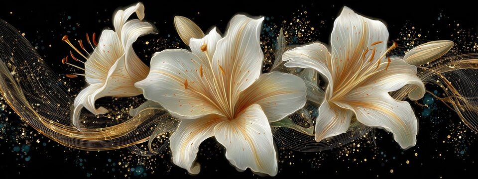 Flower white background lilly isolated bouquet lily easter black lilium bloom pattern. Card flower white background beautiful abstract garden green daylily closeup petal blossom panoramic candidum