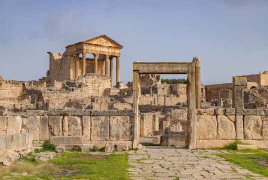 Dougga Archaeological Site - Dar El Echab and Capitol Temples