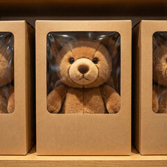 Boxed Teddy Bears