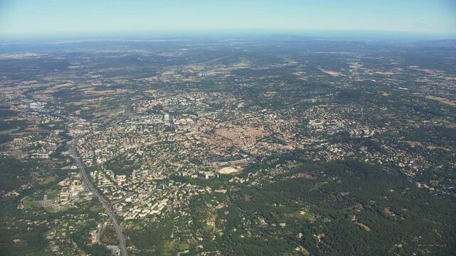 vue drone d'Aix en Provence