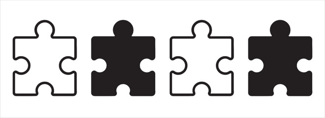 Fototapeta premium Puzzle Icon for Brain Teasers, Educational Games, and Problem-Solving Activities Graphics