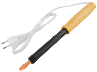 Soldering iron with thick tip