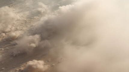 Volcanic eruption spewing ash and smoke into the sky, creating a dramatic natural spectacle.