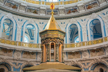 Murals and moldings of the Resurrection Cathedral in the New Jerusalem Monastery. 17th century