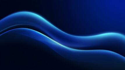 abstract blue background with a glowing light effect and wavy line. design element for technology, science, or digital communication concepts. Dark blue background. abstract wave banner template,  cop