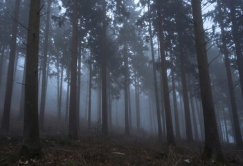 Fototapeta premium Misty forest