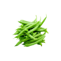 green beans isolated on white