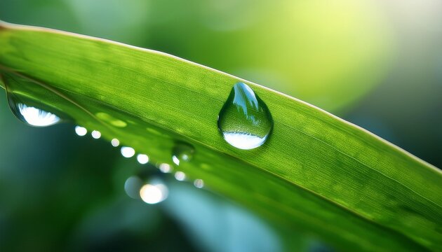 water droplet on leaf