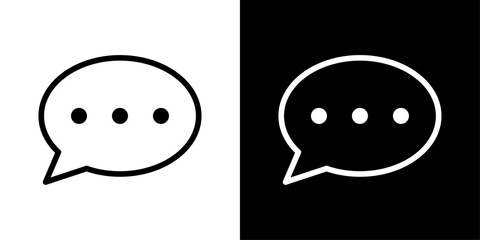 Speech bubble with dots representing typing, active chat, ongoing conversations, and real-time communication signals.