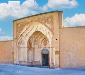 The main portal of Borujerdi House, Kashan, Iran