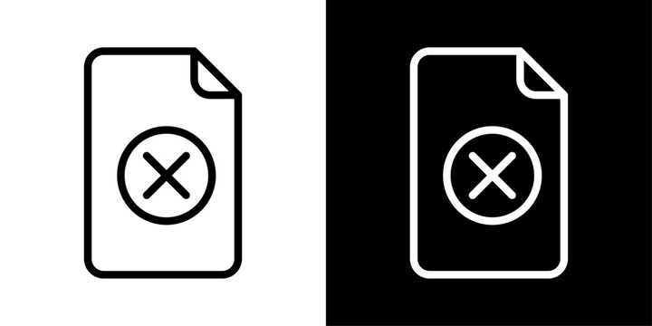 File icon with a minus sign, representing file deletion, removing documents, clearing data, and managing stored content.
