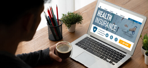 Health insurance web site modish registration system for easy form filling