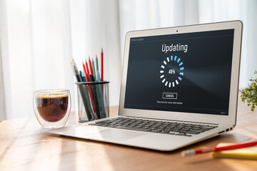 Software update on computer for modish version of device software upgrade
