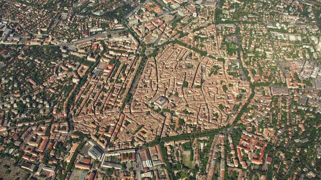 Aix en Provence vue du ciel