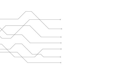 Abstract futuristic circuit board Illustration, Circuit board with various technology elements. Circuit board pattern for technology background.