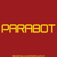 Modern decorative sans serif alphabet display font vector illustration