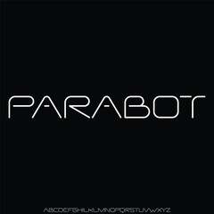 Modern decorative sans serif alphabet display font vector illustration