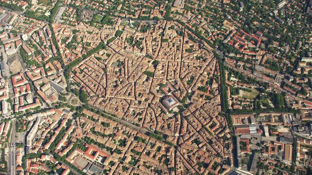 Aix en Provence vue du ciel