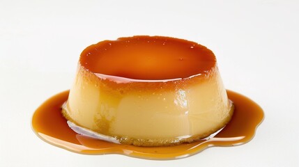 Cr&egrave;me Caramel Flan Collection: Silky Cr&egrave;me Caramel Flans with Caramel Sauce, Served on Varied Plates (White, Speckled, Ridged) with Garnishes (Mint) for Dessert, Culinary, and Dining Inspiration