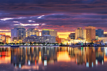 Norfolk, Virginia, USA Downtown Skyline in the Morning 2088