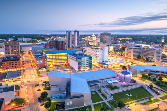 Peoria, Illinois, USA Downtown Skyline 2036