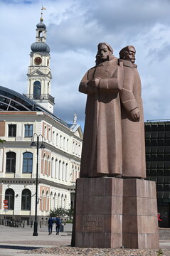 Monument to the Latvian Riflemen in Riga honoring Latvians who fought during World War I

The Monumentous
 Europe, Monumentous Transformations, Sculpture

Built to honor