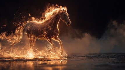 Fire horse symbol of the new year 2026	