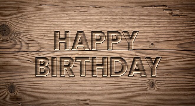 Happy birthday wood background birthday wishes birthday card birthday party celebration happy birthday image - Powered by Adobe