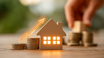 住宅ローンの金利上昇と物価高を示すビジネス背景