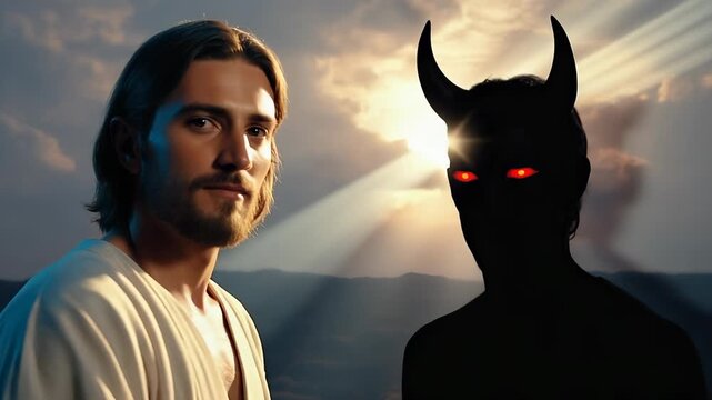 devil and Jesus