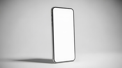 Premium smartphone mockup with blank screen in dynamic position