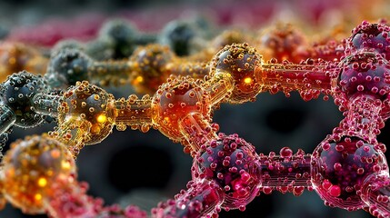 Molecular structure nanotechnology graphene molecule science atom connection