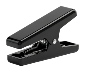 Office action stapler use in workspace document organization isolated on transparent background