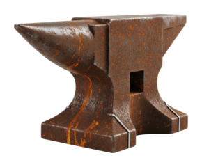 Forging metal tools workshop equipment industrial isolated on transparent background