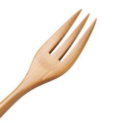 Cooking action with wooden fork kitchen food preparation isolated on transparent background